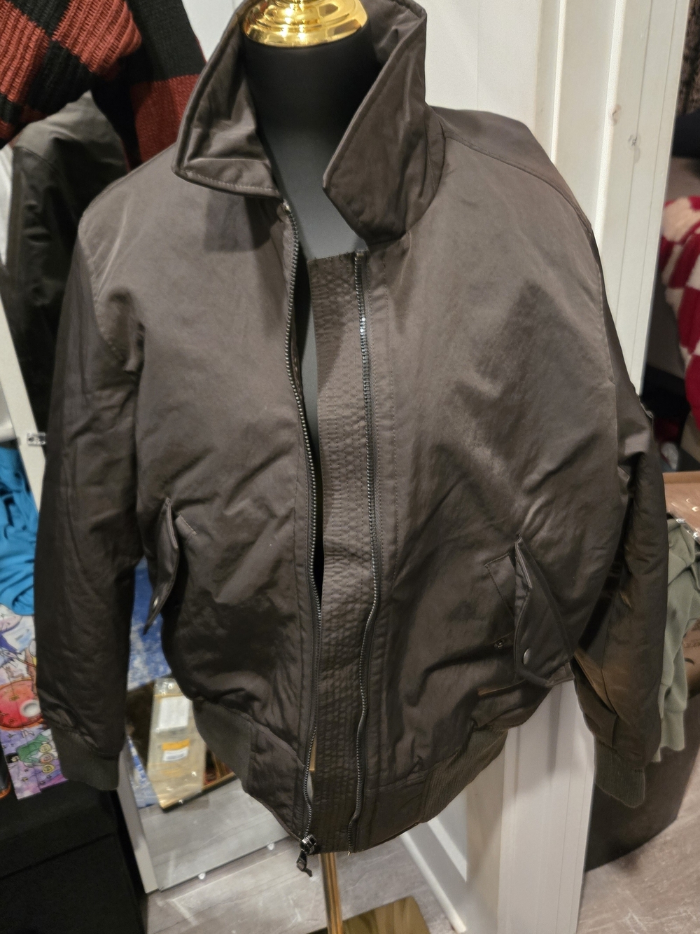 Banana Republic Dark Green/Black Bomber Jacket